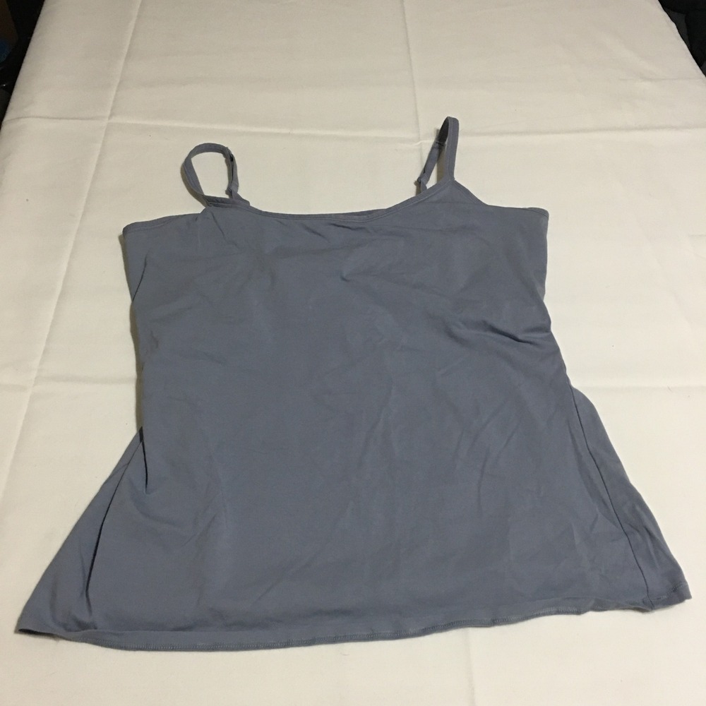 Pact Camisole Tank Top Womens XXL Blue Adjustable Straps